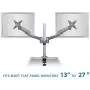 Mount-It! Expandable Two Monitor Computer Desk Mount Spring Arm Quick Release (MI-45116)