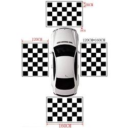 CarThree Fabrics Calibration Cloth Special for 360 Degree Surround Bird View System Debugging Clothes 4 Pcs Nonwoven