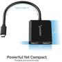 Sabrent USB Type-C Dual HDMI Adapter [Supports Up to Two 4K 30Hz Monitors, Compatible with Windows Systems Only] (DA-UCDH)