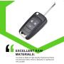 SCITOO 2X Keyless Entry Remote Uncut Flip Key Fob 4-Button Chevrolet Malibu Camaro Cruze Equinox OHT01060512
