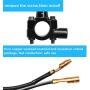 Monrand CNC Universal Motorcycle Engine Stop Start Kill Switch Push Button With Mounting Backplate Fit For ATV Dirt Pit Bike Scooter 22mm Handlebar