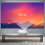 WiFi Mini Projector, BACAR 6000 Lumens WiFi Projector [Projector Screen and Tripod Included], 1080P and 200 Display Supported, Compatible with TV Stick, HDMI, VGA, USB, Laptop, iOS & Android