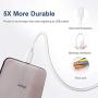 iPhone Charger, 6Pack 3FT Lightning Cable Sundix iPhone Charger Cable Charging Cord Compatible iPhone Xs MAX XR X 8 8Plus 7 7Plus 6s 6sPlus 6 6Plus SE 5 SE iPad iPod & More (White)