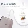 iPhone Charger, 6Pack 3FT Lightning Cable Sundix iPhone Charger Cable Charging Cord Compatible iPhone Xs MAX XR X 8 8Plus 7 7Plus 6s 6sPlus 6 6Plus SE 5 SE iPad iPod & More (White)