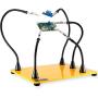 QuadHands Deluxe WorkBench Helping Hands Third Hand System - Magnetic Mount Arms Can be Positioned Anywhere - Ultimate Flexibility