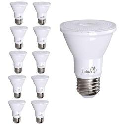 10 Pack PAR20 LED Bulb 75W Replacement, Bioluz LED Spot Light Bulb, 3000K Soft White, E26, 40 Degree Beam Angle, UL Listed