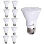 10 Pack PAR20 LED Bulb 75W Replacement, Bioluz LED Spot Light Bulb, 3000K Soft White, E26, 40 Degree Beam Angle, UL Listed