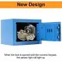 SamYerSafe Safe Box with Sensor Light,Security Safe with Electronic Digital Keypad Money Safe Steel Construction Hidden with Lock，Wall or Cabinet Anchoring Design for Office Home Hotel(Blue)