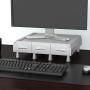 Mind Reader PC, Laptop, IMAC Monitor Stand and Desk Organizer, Silver