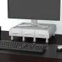 Mind Reader PC, Laptop, IMAC Monitor Stand and Desk Organizer, Silver