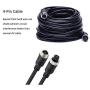 4-Pin Extension Cord for Vehicle Backup Camera, 15M 49.2FT Car Backup Camera Extension Cable Aviation Adapter Waterproof Shockproof for Vehicle Rearview Backup Camera Kit on Truck Trailer Camper Bus