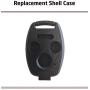 Key Fob Keyless Entry Remote Shell Case & Keychain fit Honda 2009-2015 Pilot, Accord 2003-2012, 2006-2013 Civic EX, 2005-2006 CR-V Cutting Not Required