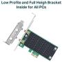 TP-Link AC1300 PCIe WiFi PCIe Card(Archer T6E)- 2.4G/5G Dual Band Wireless PCI Express Adapter, Low Profile, Long Range, Heat Sink Technology, Supports Windows 10/8.1/8/7/XP