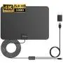 ANTAN Indoor Amplified HD TV Antenna Up to 45 65 Mile Range Support 8K 4K 1080p VHF UHF Free view Television Local Channels for All Indoor TVs with Longer 16.5ft Coax Cable