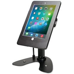 CTA Digital: Dual Security Kiosk Stand with Locking Case & Cable for iPad 2017/2018/iPad Air (Gen. 1-2)/iPad Pro 9.7, Black, for iPad Gen 5&6/ iPad Air (Gen. 1-2)/iPad Pro 9.7 (PAD-ASKB)
