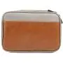 Leather Electronics Organizer,Large Travel Cable Cord Bag Waterproof Gear Accessories Storage Case for USB, Phone, Laptop Charger, Hard Drive,Tech Gadgets (Greyish-Green-Large)