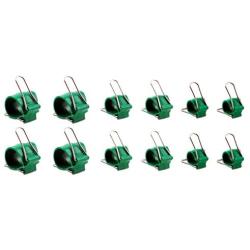 GadgetKlip Variety Packs: Universal Cable and Cord Organizing Clip for Managing Cords, Plants, Cables, Wires, Home, Offices, Garden, Indoors/Outdoors, (Qty 12, Small Green, Medium Green, Large Green)