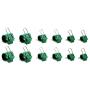 GadgetKlip Variety Packs: Universal Cable and Cord Organizing Clip for Managing Cords, Plants, Cables, Wires, Home, Offices, Garden, Indoors/Outdoors, (Qty 12, Small Green, Medium Green, Large Green)