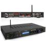 Pyle - 5 Channel Rack Mount Bluetooth Receiver, Home Theater Amp, Speaker Amplifier, Bluetooth Wireless Streaming, MP3/USB/SD/AUX/FM Radio, 200 Watt, w/ Digital ID3 LCD Display from - PDA7BU,Black