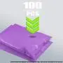 Amiff Pack of 100 Purple Poly Mailers 12 x 15.5 Multipurpose Shipping Bags 12 x 15 1/2 Packaging Envelope Mailers 2.5 Mil Thick. Peel and Seal, Waterproof, Lightweight. Wrapping, Packing
