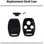 Key Fob Keyless Entry Remote Shell Case & Keychain fit Honda 2009-2015 Pilot, Accord 2003-2012, 2006-2013 Civic EX, 2005-2006 CR-V Cutting Not Required