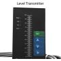 Pressure Transducer Submersible Level Transducer,4-20MA Digital Water Level Display Meter Intelligent Pressure Controller Light Column Display,6m Cable Liquid Depth Level Meter Sensor
