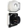 Leisure RV 125V 30 AMP Power Plug Twist Lock Inlet with 3 Stainless Steel Pins, White