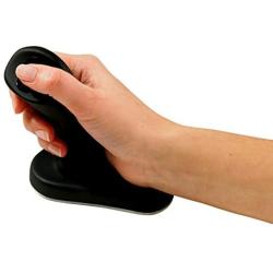3M Wireless Ergonomic Optical Mouse, Patented Vertical Grip Design Keeps Your Hand and Wrist at a Neutral Angle for Comfort, USB Plug and Play, Soft-Touch Surface, Large Size, Black (EM550GPL)