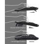 Perixx Periduo-605, Wireless Ergonomic Split Keyboard and Vertical Mouse Combo, Adjustable Palm Rest and Membrane Low Profile Keys, Black, US English Layout (11633)