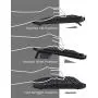 Perixx Periduo-605, Wireless Ergonomic Split Keyboard and Vertical Mouse Combo, Adjustable Palm Rest and Membrane Low Profile Keys, Black, US English Layout (11633)