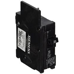 Siemens BQ1B020 20-Amp Single Pole 120-Volt10KAIC Lug Out Breaker, Black