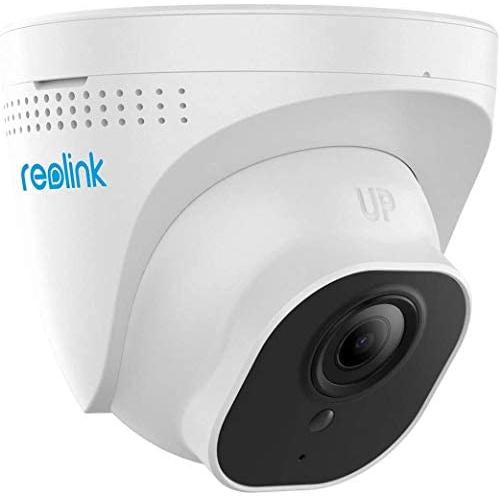 REOLINK PoE IP Camera Outdoor 5MP HD Video Surveillance Work with Google Assistant, Audio IR Night Vision Motion Detection SD Card Slot, RLC-520
