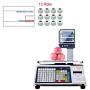 VisionTechShop DLP-300 Label Printing Scale Pole Display, 30/60lbs Capacity, 0.01/0.02lbs, NTEP Legal for Trade with a Free 1 case CAS LST-8010 UPC Label, 58 x 40mm