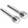 Qiilu 2Pcs Car Lock Knob, Universal Car Truck Aluminum Interior Door Lock Knob Pins Cover(Silver)