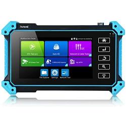 Rsrteng IP Camera Tester, IPC-5100 Plus 8MP AHD CVI TVI CVBS IP Camera Test 4K HD Display Video Monitor 5inch IPS Touch Screen IPC Tester Support POE PTZ WiFi RS485 HDMI & VGA Input DC12V Output