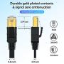 Zoegate Cat 8 Ethernet Cable 16 FT, 26AWG Heavy Duty High Speed RJ45 Connector, Cat8 LAN Gold Plated 40Gbps 2000Mhz Network, Indoor&Outdoor UV Resistant for Router/Modem/Gaming/Switch