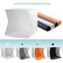 16x16 Photo Light Box Kit, 40x40x40cm Portable Photography Shooting Light Tent Kit, Foldable Photo Studio Box with LED Light for Product Photography