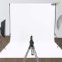 Issuntex 5X6.5 ft White Background Backdrop,Photo Studio,Collapsible High Density Screen for Video Photography and Television