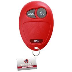 KeylessOption Keyless Entry Remote Car Key Fob for Colorado Venture Canyon Hummer H3 L2C0007T -Red