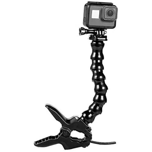 Suptig Jaws Flex Clamp Mount Gooseneck Mount for GoPro Hero 9 Hero 8 Hero 7 Hero 6 Hero 5 Hero 4 Session Hero 3+ Hero 3 Arlo Arlo pro Arlo go Action Cameras