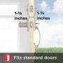 Kwikset Tavaris Single Cylinder Handleset w/Vedani Lever featuring SmartKey in Satin Nickel