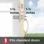Kwikset Tavaris Single Cylinder Handleset w/Vedani Lever featuring SmartKey in Satin Nickel