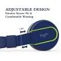Elecder i36 Kids Headphones Children Girls Boys Teens Foldable Adjustable On Ear Headphones 3.5mm Jack Compatible Cellphones Computer Kindle MP3/4 School Tablet Blue/Green