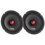 DS18 PRO-X8.4BMPK Mid and High Complete Package - Includes 2X Midrange Loudspeaker 8'' and 2X Aluminum Super Bullet Tweeter 1'' Built in Crossover - Door Speakers for Car or Truck Stereo Sound System