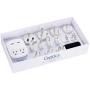 International Plug Adapter Kit, Ceptics World Safest Grounded 13 Adaptor Set Dual USB Ports - Travel Anywhere - Business Use - Perfect for Laptops, Cell Phones, Chargers - Surge Protection