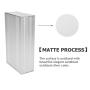 Enclosure Box,Aluminum Alloy Electronic Case,Printed Circuit Board Box,Sandblast Oxidized Silver Protective Case,68 x 145 x 250mm,Suitable for decoders, Controllers, Electronic Products