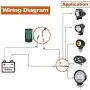 Ourbest Green Motorcycle Handlebar Switch 12V for Motorbike Scooter, Fog Light On Off Toggle Switchfor Electrombile-2Pcs