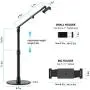 viozon Tablet Phone Overhead Stand, Height & 360 Degree Angle Adjustable, Aluminum Desktop Stand, Compatible with 3.5-10'' Cellphone or Tablet Such as iPhone iPad Pro Air Mini, Samsung, Nexus(AP-4PB) viozon Tablet Phone Overhead Stand, Height & 360 Degree Angle Adjustable, Aluminum Desktop Stand, Compatible with 3.5-10'' Cellphone or Tablet Such as iPhone iPad Pro Air Mini, Samsung, Nexus(AP-4PB)