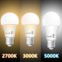 A19 LED Light Bulbs- 6 Pack, AmeriTop Efficient 9W(60W Equivalent) 830 Lumens General Lighting Bulbs, UL Listed, Non-Dimmable, E26 Standard Base (2700K Soft White)