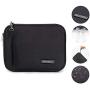 Electronics Organizer Travel Cable Bag, GANAMODA Electronics Accessories Case Cord Storage Bag for Gadget/Charger/USB/Phone/Mini Tablet and More, Black